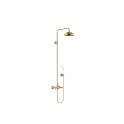 MADISON Showerpipe with shower mixer without hand shower 200 mm - Brushed Durabrass (23kt Gold) - 26 632 360-28