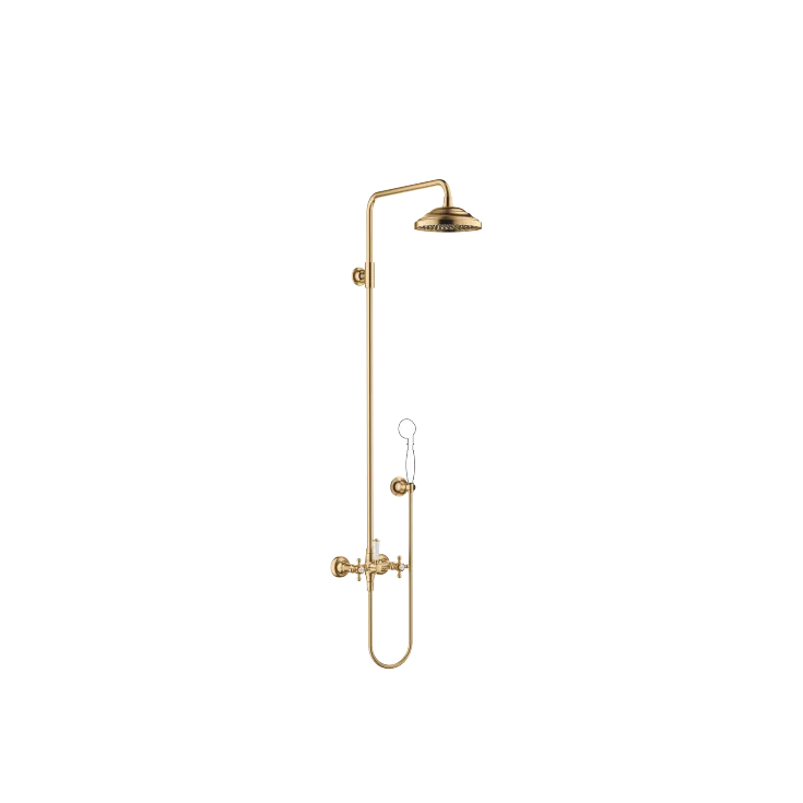 MADISON Shower Pipe mit Brausebatterie ohne Handbrause - Messing gebürstet (23kt Gold) - 26 632 360-28