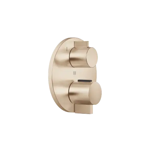 Concealed thermostat with three-way diverter - Brushed Champagne (22kt Gold) - 36 428 970-46 0010