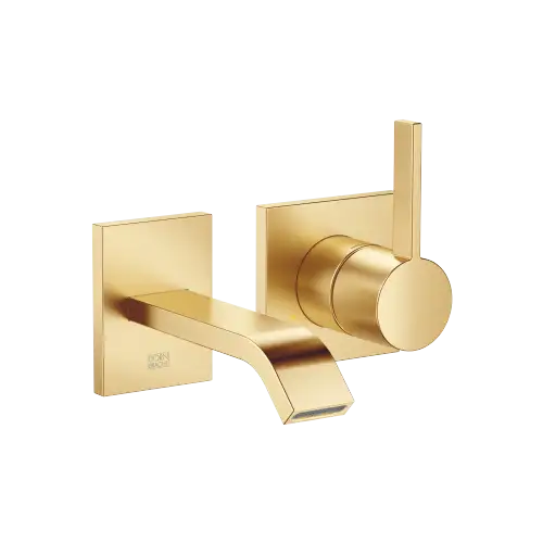 IMO Wall-mounted single-lever basin mixer without pop-up waste - Brushed Gold (PVD) - 36 860 671-37 0010