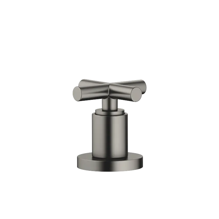 TARA Deck valve clockwise closing cold or hot - Brushed Dark Platinum - 20 000 892-99