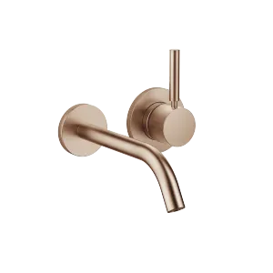 META Wall-mounted single-lever basin mixer without pop-up waste - Brushed Bronze - 36 860 660-42