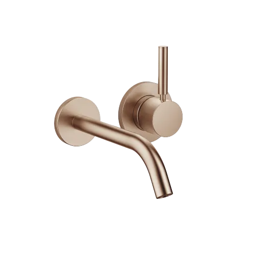 META Waschtisch-Wand-Einhandbatterie ohne Ablaufgarnitur - Bronze gebürstet (PVD) - 36 860 660-42