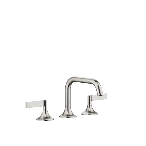 VAIA Three-hole basin mixer with pop-up waste - Brushed Platinum - 20 705 819-06 0010