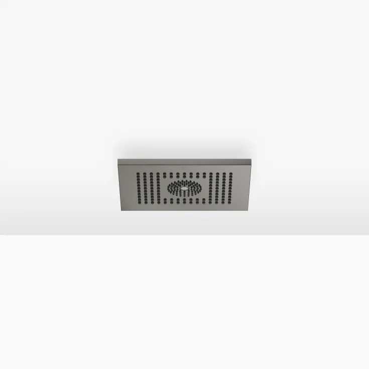 Rain shower , ceiling-mounted with light 11-3/4" x 9-1/2" - Brushed Dark Platinum - 28 042 980-99 0010