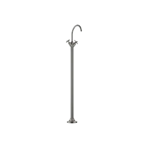 VAIA Single-hole basin mixer with stand pipe without pop-up waste - Brushed Dark Platinum - 22 585 809-99