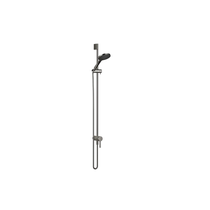 Concealed single-lever mixer with integrated shower connection with shower set without hand shower - Dark Chrome - 36 111 970-19