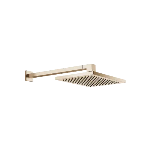 Pomme de douche arrosoir à fixation murale 300 x 240 mm - Light Gold brossé (PVD) - 28 763 980-27 0010