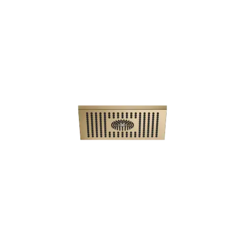 Rainshower for surface-mounted ceiling installation with light 300 x 240 mm - Brushed Dark Brass (PVD) - 28 042 980-39
