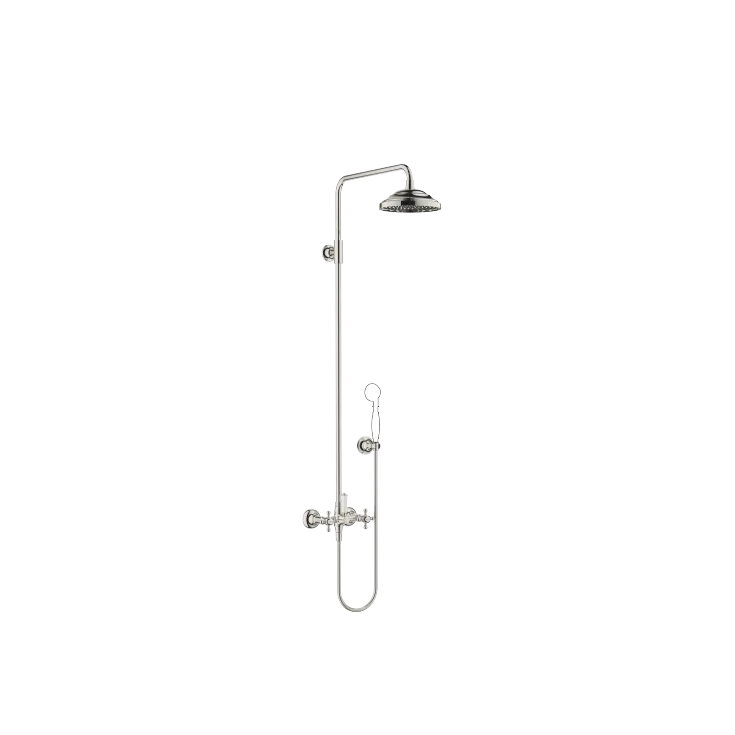 MADISON Showerpipe with shower mixer without hand shower - Platinum - 26 632 360-08 0050