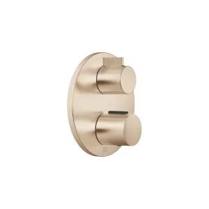 Concealed thermostat with one function volume control - Brushed Champagne (22kt Gold) - 36 425 970-46