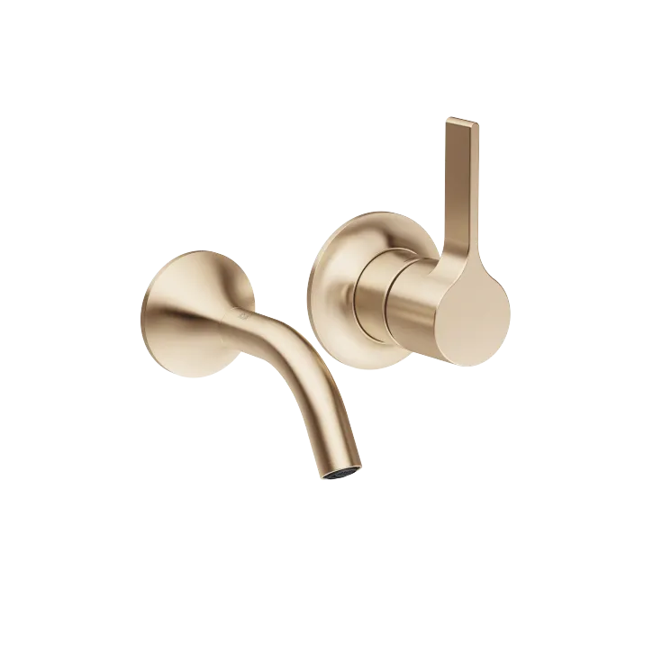 VAIA Waschtisch-Wand-Einhandbatterie ohne Ablaufgarnitur - Champagne gebürstet (22kt Gold) - 36 867 809-46