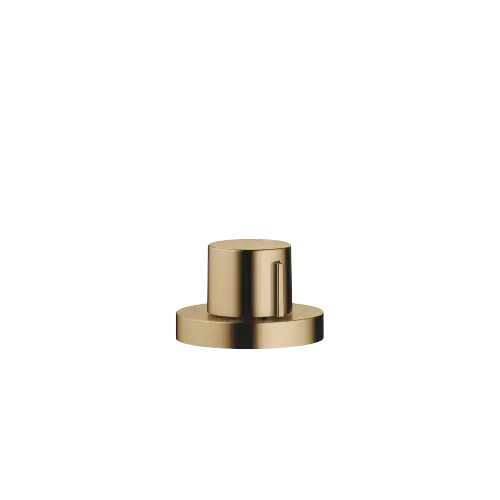 Strainer waste with control handle - Brushed Dark Brass (PVD) - 10 710 970-39