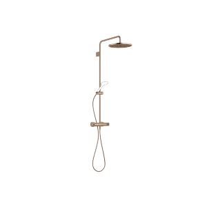 Colonne de douche avec thermostat de douche sans douchette - Bronze brossé - 34 460 979-42