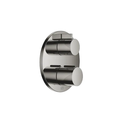 Termostato incasso con regolazione di portata dell'acqua ad una via - Dark Chrome - 36 425 970-19