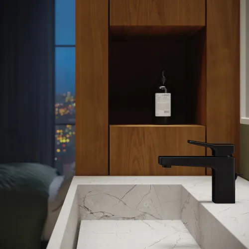 Premium design washbasin faucet striking