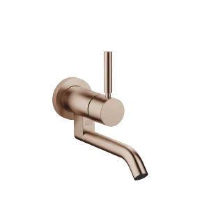 META Wall-mounted single-lever basin mixer without pop-up waste - Brushed Bronze - 36 805 660-42