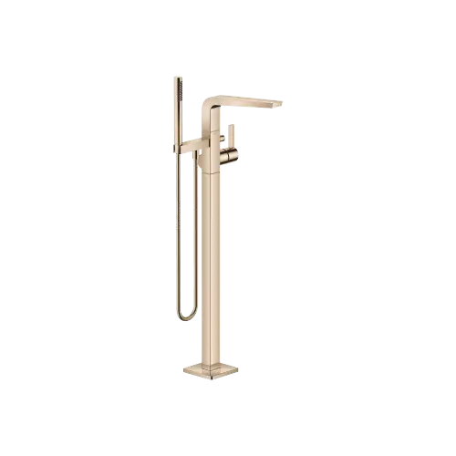 CL.1 Mitigeur monocommande bain/douche avec tube vertical positionnement libre et garniture de douche - Champagne (Or 22cts) - 25 863 705-47