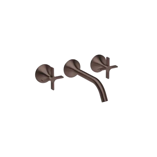 VAIA Robinetterie murale pour lavabo sans garniture d’écoulement - Dark Bronze brossé (PVD) - 36 712 809-43