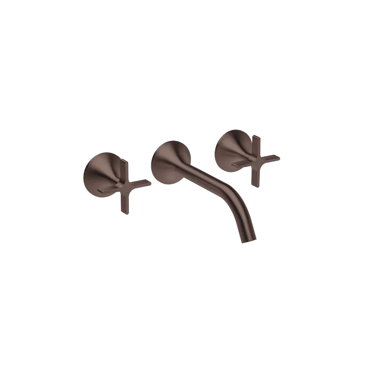 VAIA Batteria tre fori incasso muro senza piletta - Dark Bronze spazzolato (PVD) - 36 712 809-43