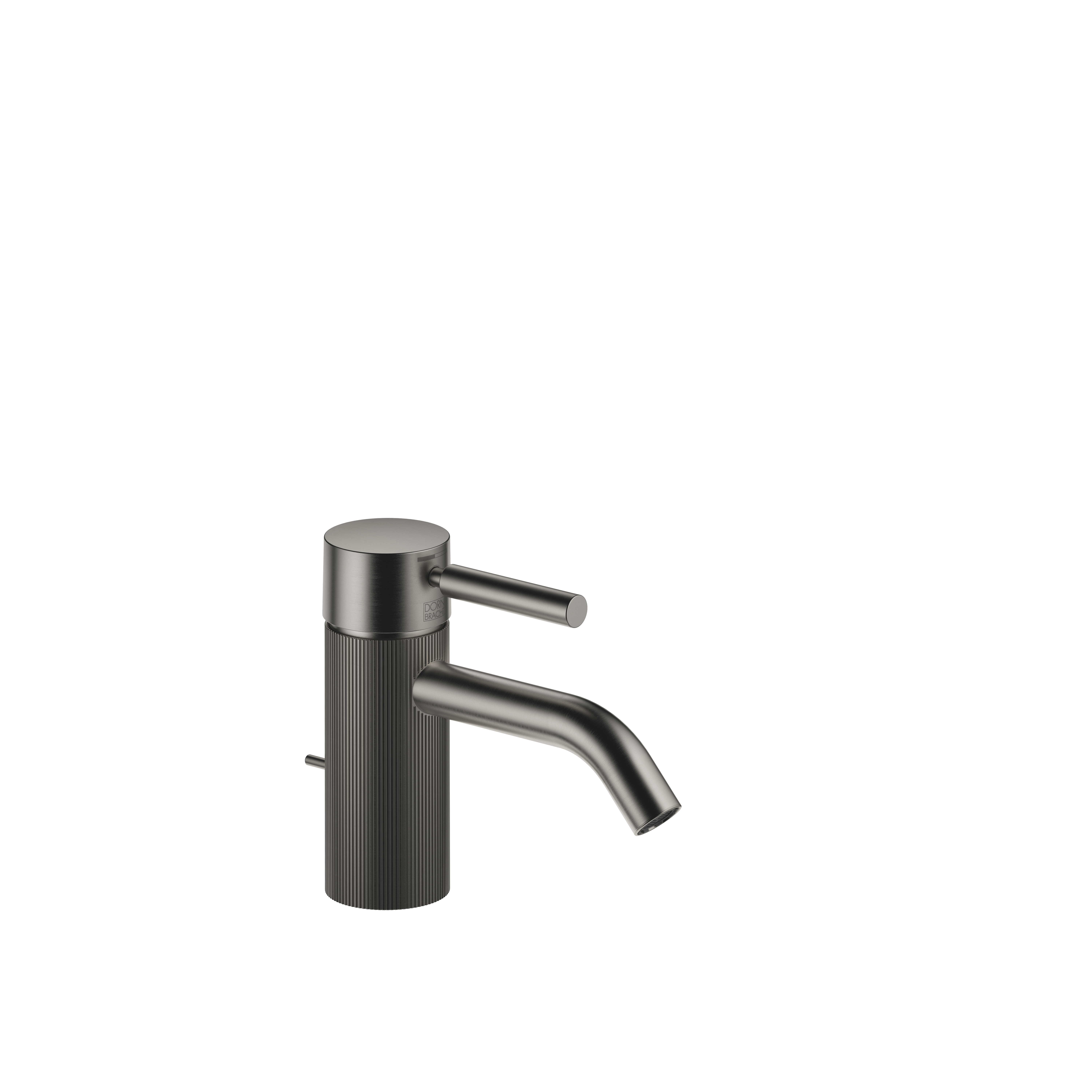 META Brushed Dark Platinum : Single-lever lavatory mixer with drain