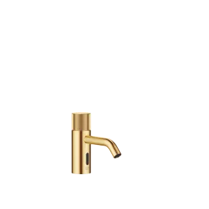 META Rubinetterie lavabo con funzione di apertura e chiusura elettronica senza piletta - Ottone spazzolato (Oro 23k) - 44 511 660-28