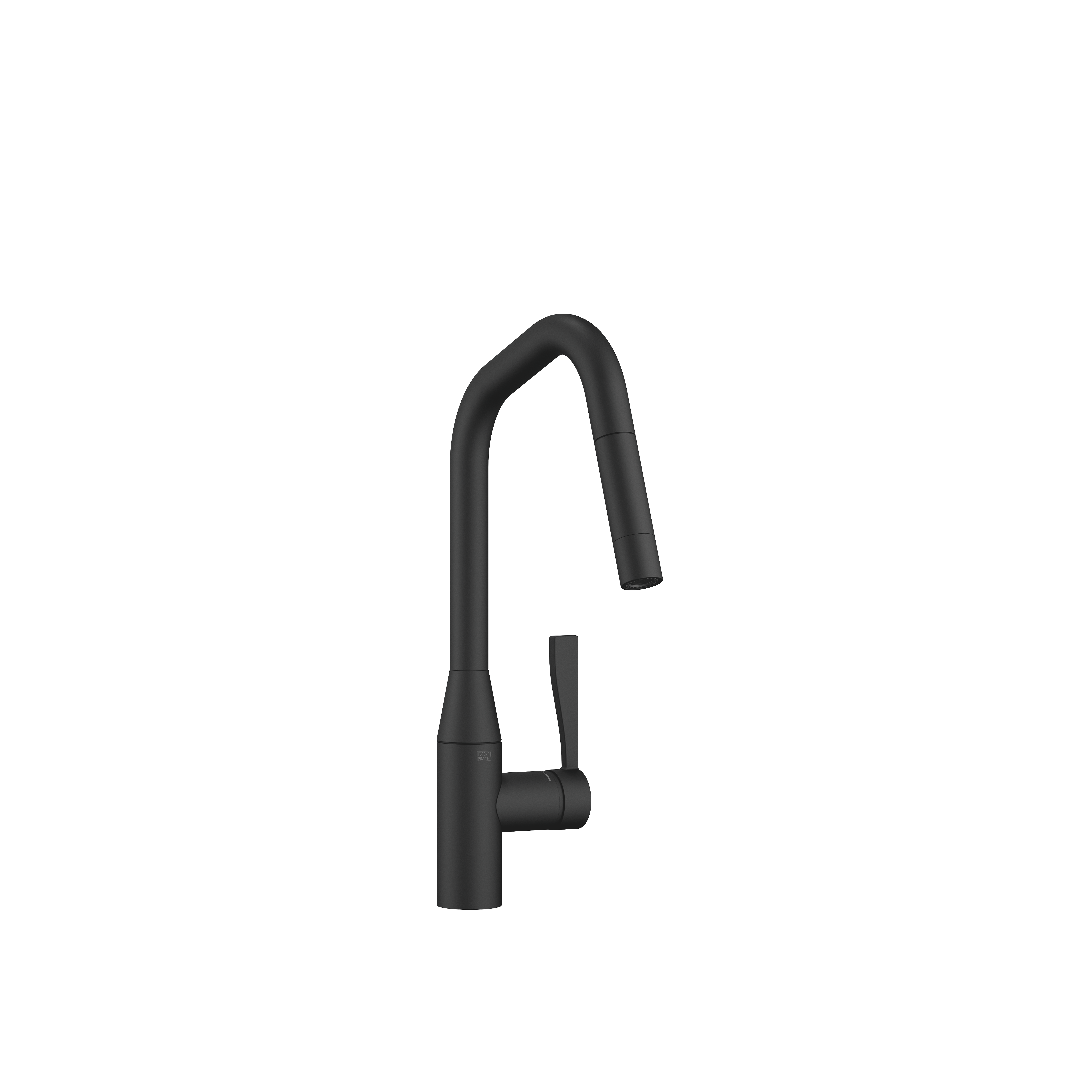 SYNC Matte Black : Single-lever mixer Pull-down with spray function