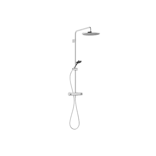 EDITION PRO Showerpipe with shower thermostat - Chrome - Set containing 2 articles