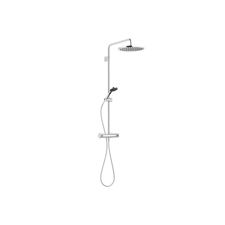 EDITION PRO Showerpipe with shower thermostat - Chrome - Set containing 2 articles