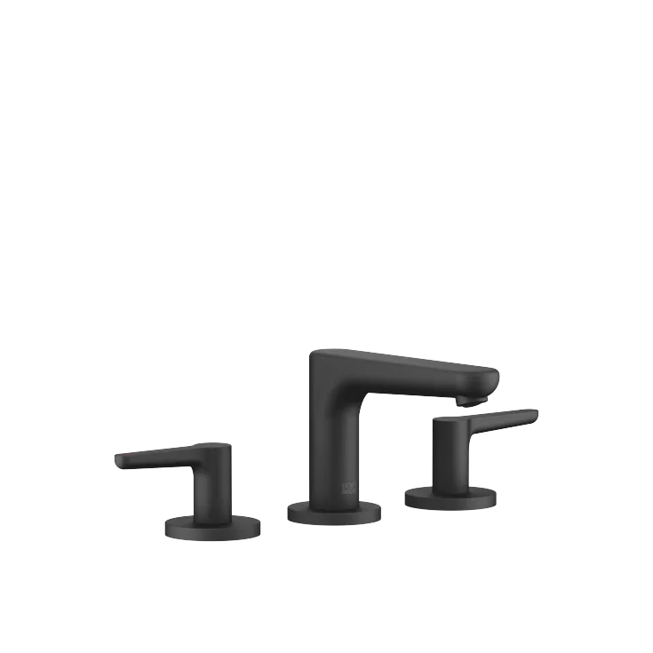 DORNBRACHT YAMOU Batteria tre fori lavabo senza piletta - Soft Black - 20 712 831-69