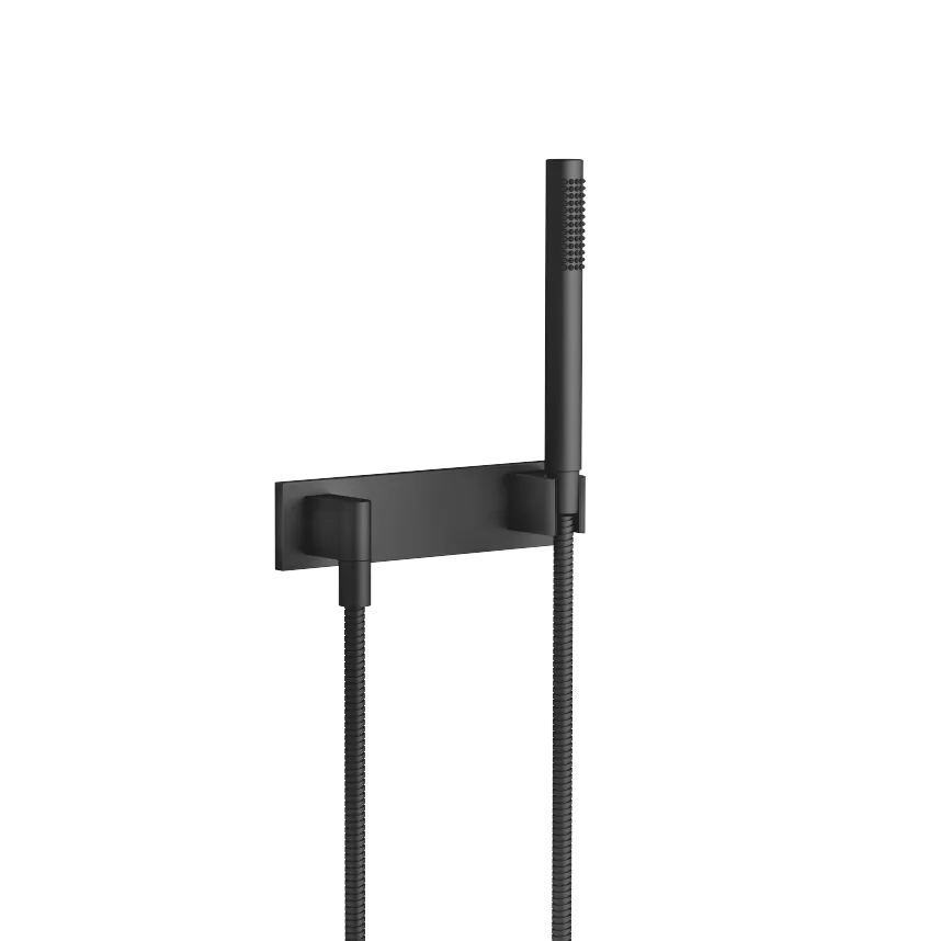 SERIES SPECIFIC Matte Black Showers & shower systems Hand shower set with cover plate FlowReduce
