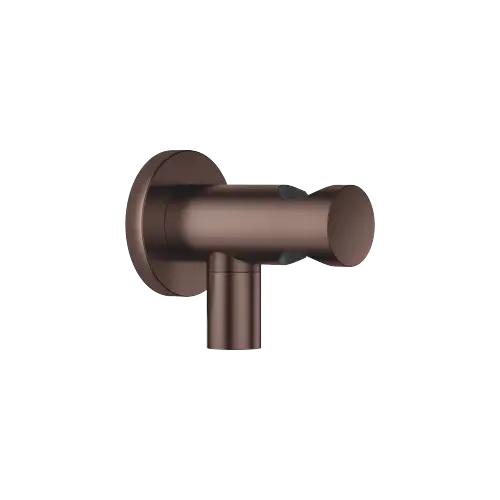 Wall elbow with integrated wall bracket - Brushed Dark Bronze (PVD) - 28 490 660-43