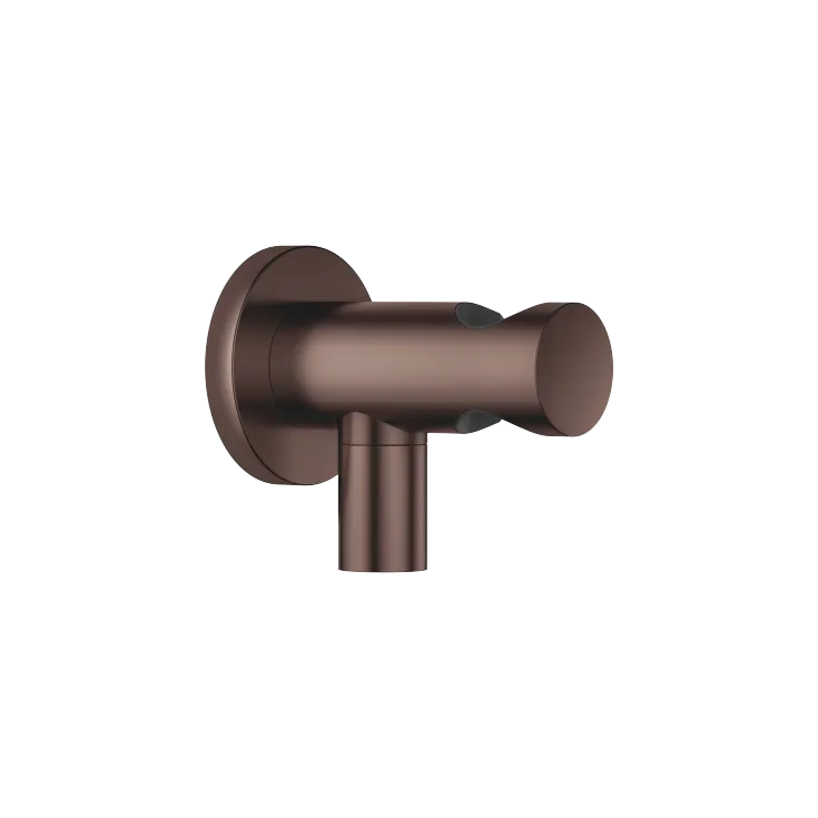 Wall elbow with integrated wall bracket - Brushed Dark Bronze (PVD) - 28 490 660-43