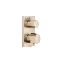 Concealed thermostat with two function volume control - Brushed Champagne (22kt Gold) - 36 426 670-46