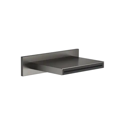 WATER SHEET Cascade spout for wall mounting - Brushed Dark Platinum - 13 415 979-99