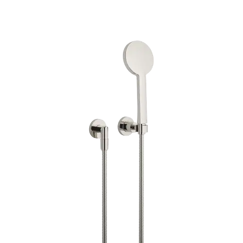 TARA Schlauchbrausegarnitur mit Einzelrosetten - Platin - 27 803 892-08