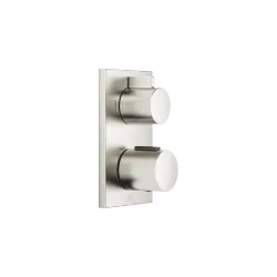 Concealed thermostat with two function volume control - Brushed Platinum - 36 426 670-06