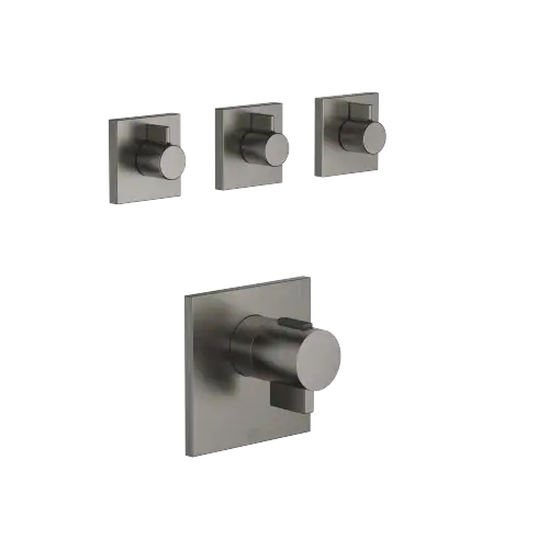 SYMETRICS xTOOL Thermostat module - Brushed Dark Platinum - Set containing 4 articles