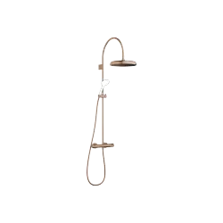 COYA Exposed Shower Set with shower thermostat without hand shower 11-3/4" - Brushed Bronze (PVD) - 34 465 404-42 0010