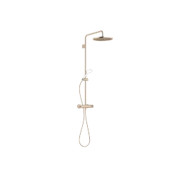 Shower Pipe mit Brause-Thermostat ohne Handbrause - Champagne gebürstet (22kt Gold) - 34 460 979-46