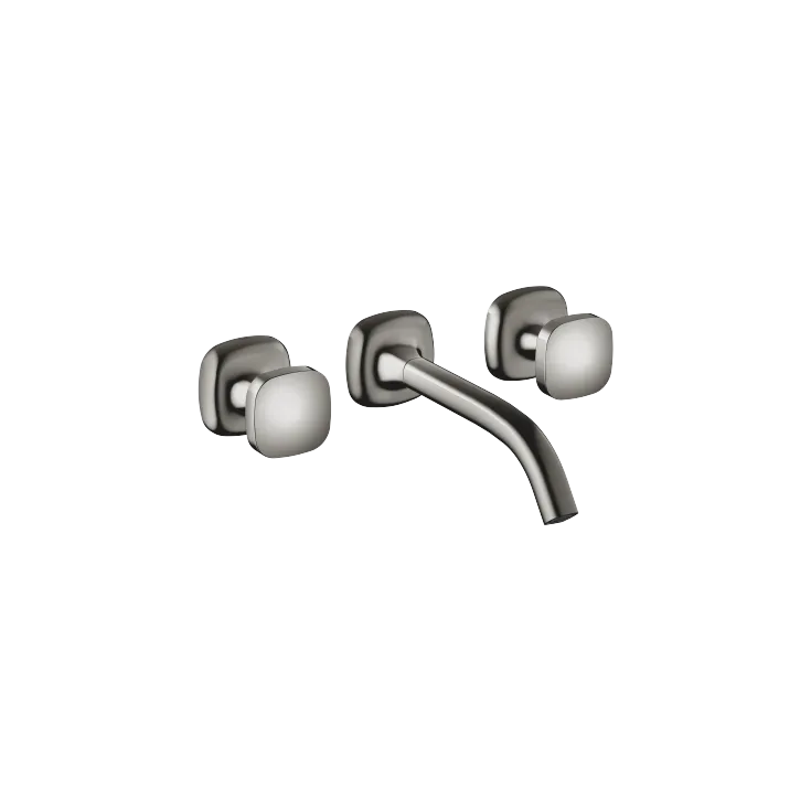 COYA Robinetterie murale pour lavabo sans garniture d’écoulement - Dark Chrome - 36 712 404-19