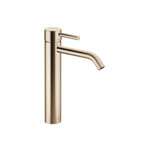 META Single-lever basin mixer with raised base without pop-up waste - Light Gold - 33 539 660-26