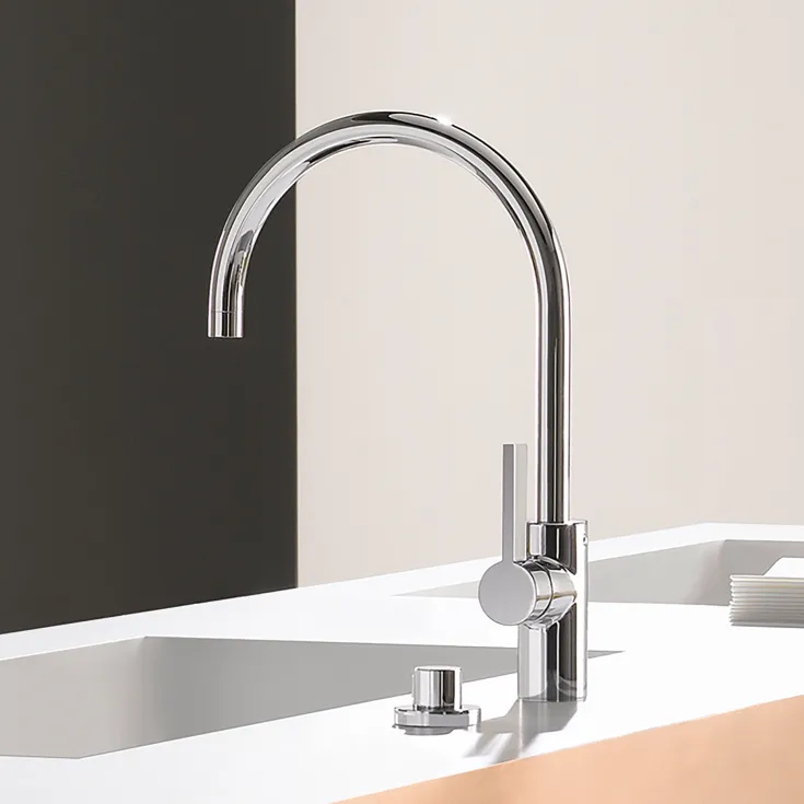 TARA ULTRA Single-lever mixer - Brushed Platinum - 33 816 875-06