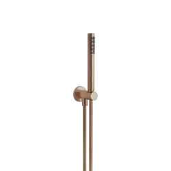 Hand shower set with integrated shower holder - Brushed Bronze (PVD) - 27 812 660-42