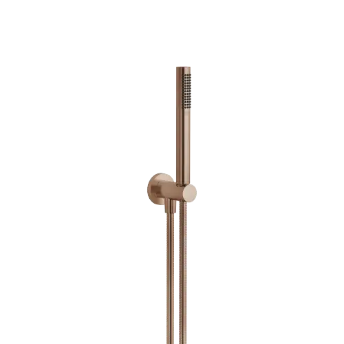 Hand shower set with integrated shower holder - Brushed Bronze (PVD) - 27 812 660-42
