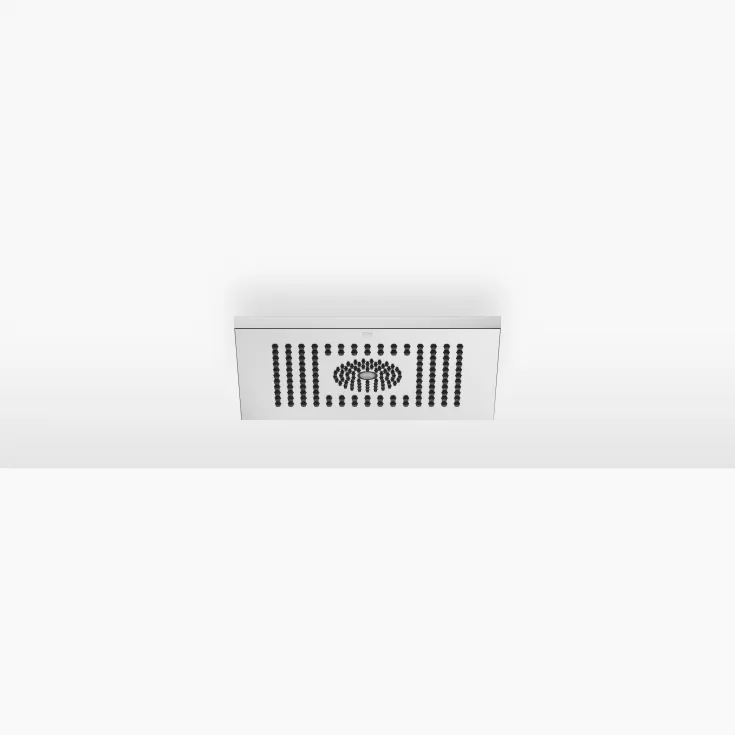 Rain shower , ceiling-mounted with light 11-3/4" x 9-1/2" - Brushed Chrome - 28 042 980-93 0010