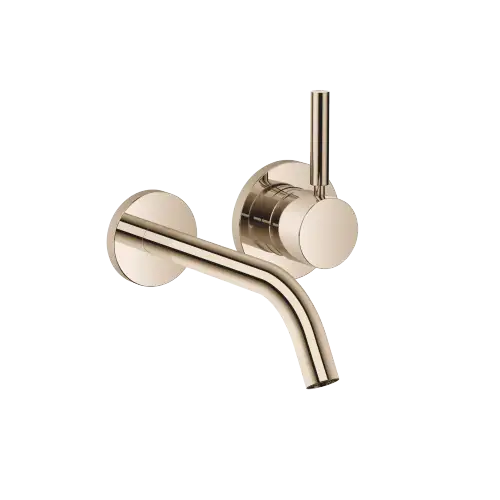 META Mitigeur monocommande de lavabo mural sans garniture d’écoulement - Light Gold (PVD) - 36 860 660-26