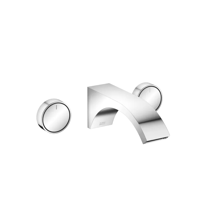 CYO Wall-mounted basin mixer without pop-up waste - Chrome - Set containing 2 articles