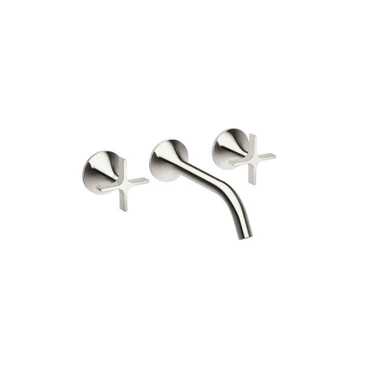 VAIA Wall-mounted basin mixer without pop-up waste - Platinum - 36 712 809-08