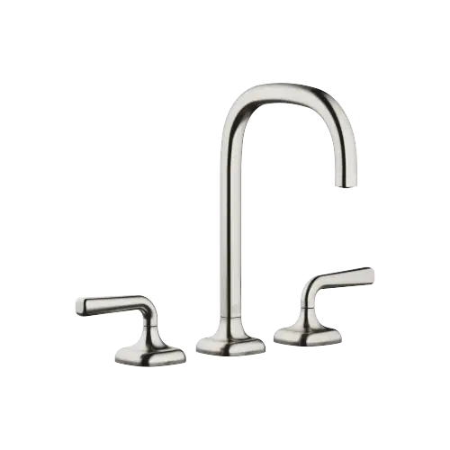 COYA Three-hole basin mixer with pop-up waste - Brushed Platinum - 20 713 414-06